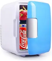 Portable Mini Fridge, Compact Car Refrigerator 4L Car Refrigerator Low Noise Auto Fridge Freezer Cooling Box Food Fruit Storage Fridge Car Small Fridges for House Outdoor Portable Car Fridge for Trave