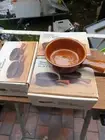 new vintage Set Of 6 Stoneware Ramekins Pastel oven cookware Japan