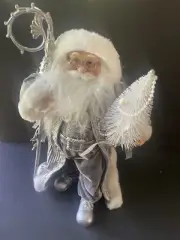 SANTA CLAUS NICHOLAS COLLECTION BY SEASONS DESIGNS Figurine SILVER 18” NEW