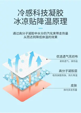 冰涼貼清涼冰敷冰貼膝蓋手機散熱退熱降溫解暑神器兒童涼貼冷貼