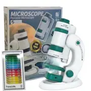 Kids Microscope Mini Labsters Portable Microscope Mini Microscope White / Green