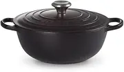 [Le Creuset] La Marmite Signature Family Cast Iron Pot, Cast Iron, matt Black, 26 cm