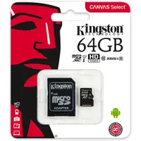 在飛比找蝦皮購物優惠-SDCS/64GB Kington 金士頓 Canvas m