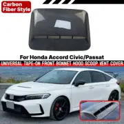 Carbon Fiber Style Front Bonnet Hood Scoop Vent Cover For Honda Civic/Passat