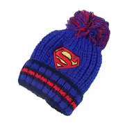 Kids Cable Knitted Bobble Pom-pom Hat Cartoon Batman Superman Toy Story Spiderman Beanies Knitted Hats For Boys Girls