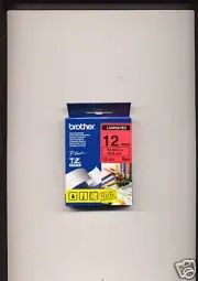 BROTHER P-TOUCH TAPE TZ-431 BLACK ON RED 12MM