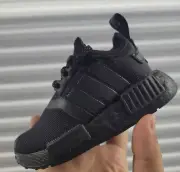 Adidas NMD_R1 Triple Black Lace-Up Sneakers FX8779 Toddler Youth Kids Size 4K