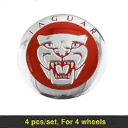4pcs Auto Styling Wheel Center Hub Cap Sticker 56mm Cover Car Accessories For Jaguar XF 250 X Type F Pace Xj X351 Xe S Type XKR Siver red