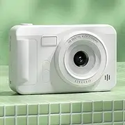 Digital Camera for Boys and Girls, 1080P 40MP HD Dual Lens Point & Shoot Digital Cameras, 8X Zoom Auto Focus CMOS Sensor 2.4in Screen Small Camera Toy for Kids (White)
