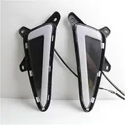 Fog Light Car LED DRL Daylights For C-HR CHR 2016-2019 12V Yellow Turn Signal Indicator Daytime Running Light Fog Lamp Headlight
