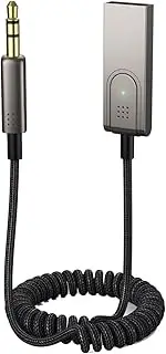 MMOBIEL Bluetooth AUX Adapter USB – 3.5mm AUX Bluetooth Car Adapter - AUX BT Adapter - USB-A Adapter to 3.5mm Jack with Microphone Wireless Receiver for Music and Handsfree Calling