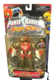 Power Rangers Ninja Storm Hurricane Red Wind Action Megazord Figure Vintage 2003