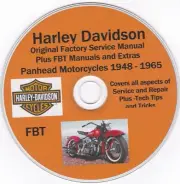 HARLEY DAVIDSON Panhead Original Factory Service Manual 1948-1965 PLUS-EXTRAS