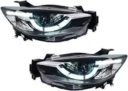 Compatible For Mazda CX-5 2013-2016 LED Auto Headlights Assembly Upgrade Bifocal Projector Lens Car Front Lamps Accessories