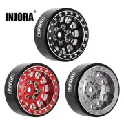 INJORA 1.0" Plus CNC Beadlock Wheel Rims for TRX4M SCX24 FCX24 AX24 Enduro24