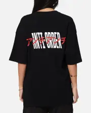 [The Anti Order] The Anti Order Junya Drop Shoulder T-shirt Black - Size L L Black