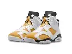 AIR JORDAN 6 Retro - Yellow Ochre, White, Black - Size US11 Mens