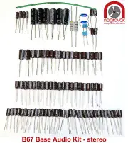 Studer B67 tape recorder AUDIO STEREO capacitor & preset trimmer overhaul kit