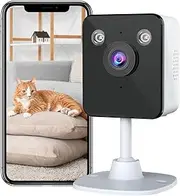 JAIOTlink 2K Indoor Security Camera, 2.4 & 5Ghz WiFi Security Cameras for Home with Phone App, Night Vision, Motion Detection, 2-Way Audio, Storage