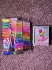 3-PC Kids Crafts Building Block Potted Plant & Air Dry Clay Modeling Kit Winter