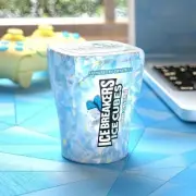ICE BREAKERS Ice Cubes Mint Crystal Sugar Free ChewingGum 40 Pieces (Pack of 3)