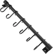 Cabilock Sturdy Kitchen Utensil Hanger Wall-Mounted Storage Rack Easy to Install Hook Shelf for Kitchen