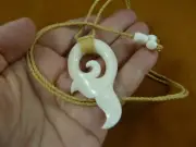 J-Whale-2a white WHALE TAIL PENDANT Necklace whales tails water buffalo material