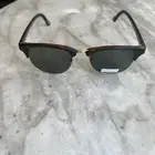 Tommy Hilfiger "Bryan" MP OU107 Square Club Sunglasses Brown Tortoise Green Lens
