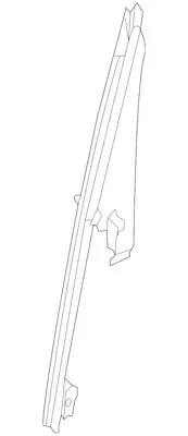 Genuine Nissan Sash Channel 82234-3KA0C