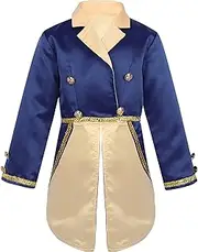 [Choomomo] Boys Circus Ringmaster Tuxedo Coat Kids Lapel Long Sleeve Halloween Showman Tailcoat Jacket