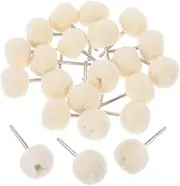 Holibanna Fine Finish Wood Carving Brush Set 20pcs Wool Buffer Polishing Pad for Jewelry Polishing Wheel