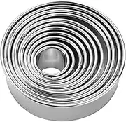 VINTORKY 1 Set Stainless Steel Cake Ring Round Mousse Baking Tool for Cookies Cakes Pastries Easy to Clean for DIY Desserts Layering