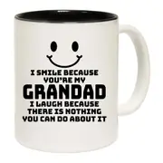 I Smile Because Youre My Grandad Mug Cup