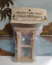 Miniature Lumber Shoppe #1162 Victorian Window New Unfinished 1:12 Scale