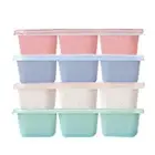 Bento Box Adult Lunch Box 4Pcs,5-Compartment Meal Prep Container for Kids,5279