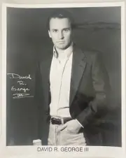David R George The 3rd AUTOGRAPHED In Silver 8x10 Photo Star Trek Writer Tv