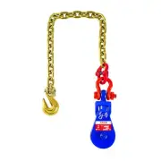 2 Ton Snatch Block with G80 Chain,Swivel Shackle | 3" Sheave for 3/8" Inch Wi...