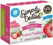 Simply Delish Strawberry Natural Pudding & Pie Filling G/F 44g