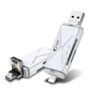 Multifunction Portable Memory Card Reader USB/Micro-USB TF SD OTG Card Reader