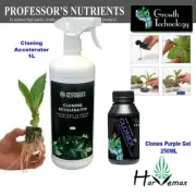 Seeding Nutrient Kit Clonex Purple Gel With Professors Cloning Accelerator Spray