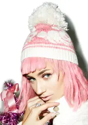 [Wildfox Couture] Bunny Jump Cable Knit Beanie