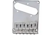 Eagle Bridge Tailpiece Tele Style Chrome with 6 Square Saddles