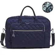NEW ❤️ vera bradley Classic Navy Grand Weekender Performance Twill