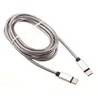 Type-C to USB-C 6ft Metal PD Cable Charger Cord Power Wire Sync for Cell Phones