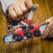 Portable Chainsaw Chain Sharpener - Electric Woodworking Grinding Stone Tool 3 Grinding Head