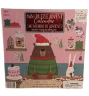 Aldi Mini Puzzle Advent Calendar Christmas 2024 - 12 Puzzles/80 Pcs Each - New