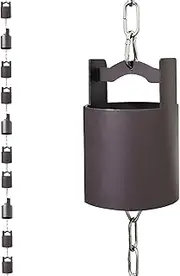 DFTDFYXY8.5 Ft Length Bucket-Shaped Rain Chain,Rain Chain,Rain Catcher for Downspout,Can Effectively Avoid Rust Problems Caused by Long-Term Wind and Rain Suitable for Drains,Bucket Shape