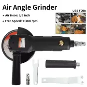 4 Inch Air Angle Grinder Kit Pneumatic Grinding Polishing Cutting Tool For Metal