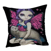 Fairey and Ferret with Butterfly Wings Cushion Cover