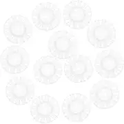 Abaodam 50pcs Glow Stick Glow Stick DIY Accessories Night Party Connectors Rave Party Connectors Light up Joints Rave Accessories Light up Dance Links Plastic White